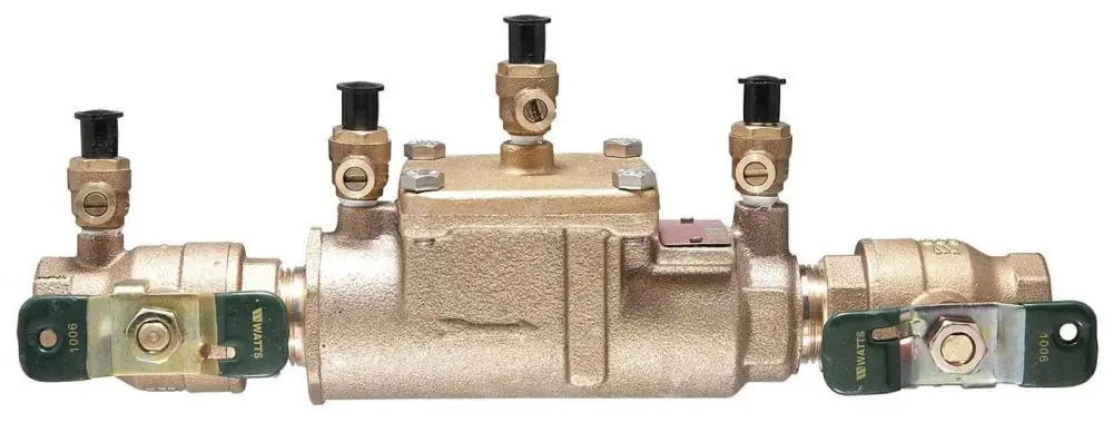Watts 0063233 Series LF007 1-1/4 in Cast Copper Silicon Alloy FNPT 175 psi Backflow Preventer
