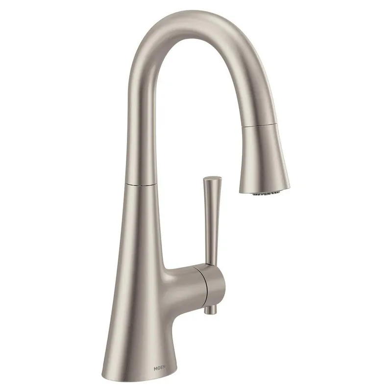 Moen 6126SRS Kurv Single Handle Bar Faucet in Spot Resist Stainless