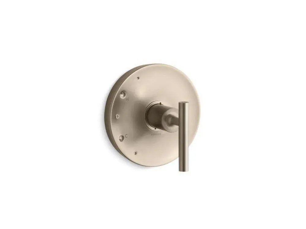 Kohler TS14423-4-BV Purist Single Handle Pressure Balancing Valve Trim in Vibrant Brushed Bronze