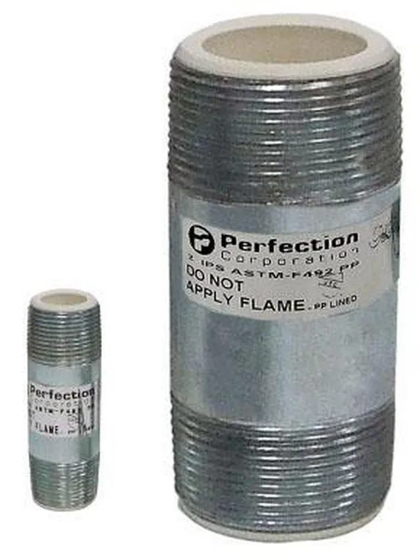 Precision Plumbing Products 19175P 2 x 4 in Thread x Thread Dielectric Nipple