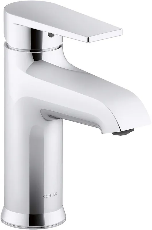 KOHLER 97060-4-CP Hint Single Handle Monoblock Bathroom Sink Faucet in Polished Chrome