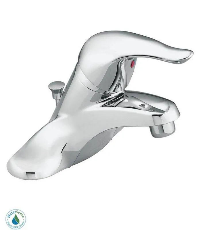 Moen L64624 Chateau Single Handle Centerset Bathroom Sink Faucet in Polished Chrome