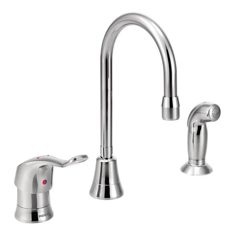 Moen 8138 M-Dura Single Handle Kitchen Faucet with Side Spray
