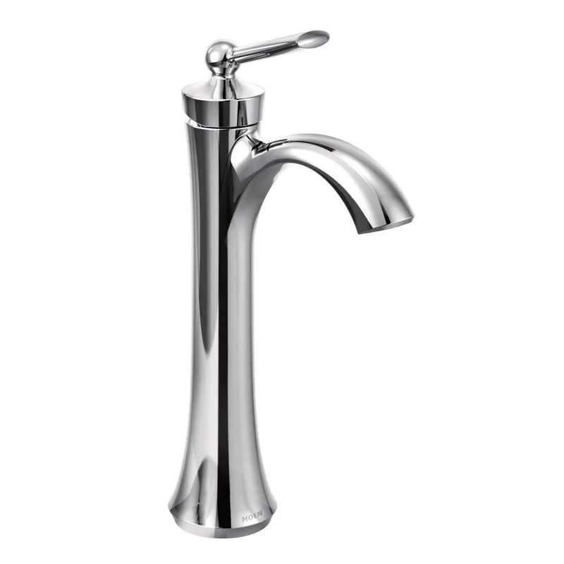 Moen 4507 Wynford Single Handle Vessel Filler Bathroom Sink Faucet in Polished Chrome