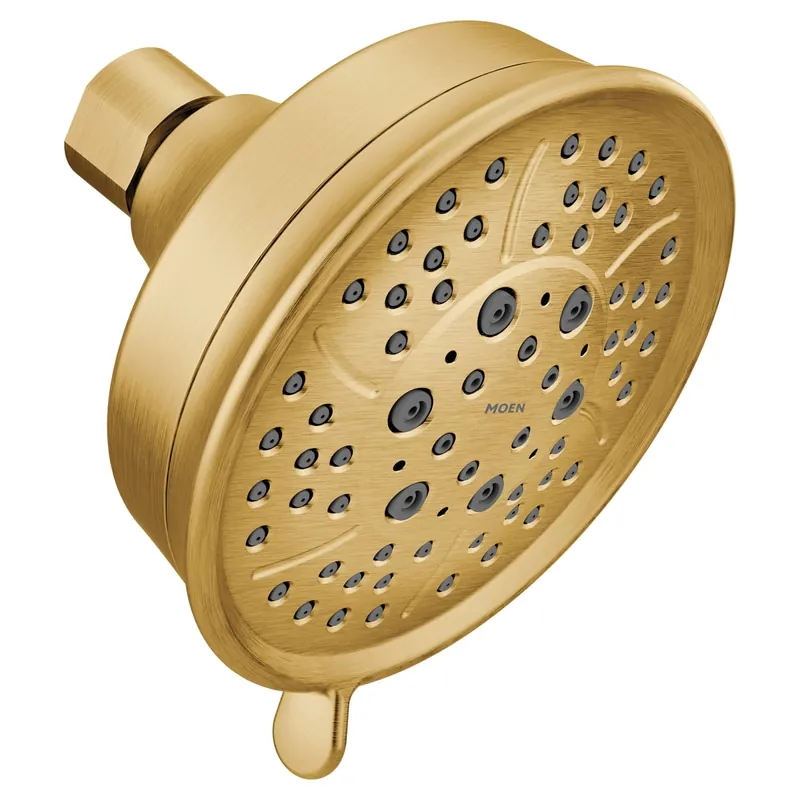 Moen 3638BG Brushed Gold Four-Function 4-3/8 Diameter Spray Head Standard