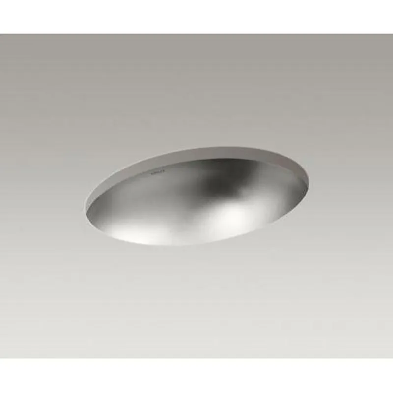 KOHLER 2602-SU-NA Rhythm 23-1/8 x 15-1/4 in. Oval Undermount Bathroom Sink in Satin