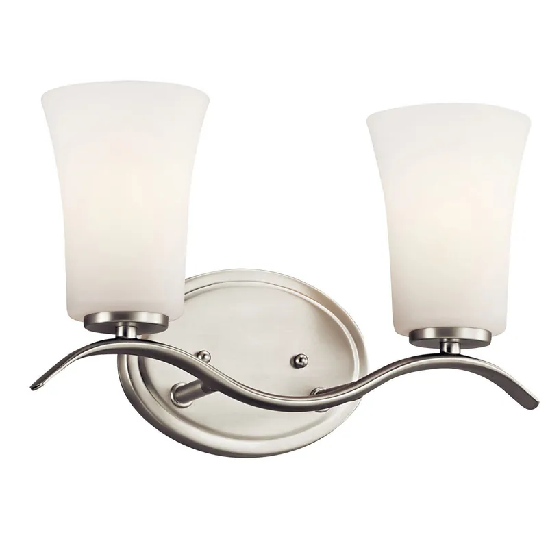 Kichler 45375NI Armida Bath Light 100W 2 Light Brushed Nickel