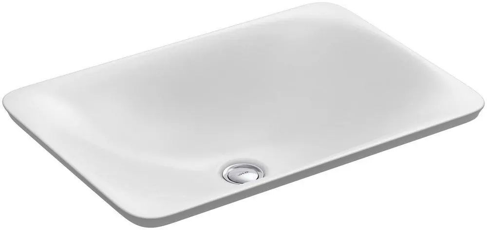 Kohler 7799-0 Carillon 21-1/8 x 14-9/16 in. Rectangular Dual Mount Bathroom Sink