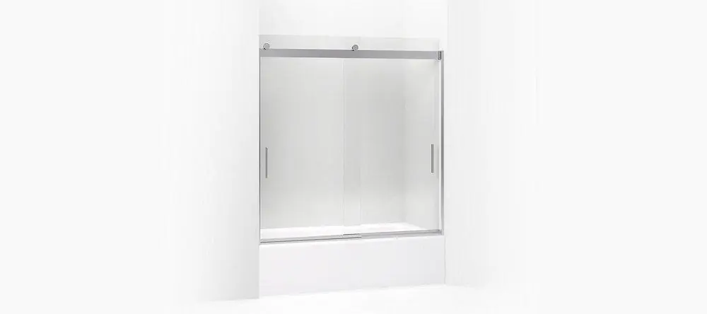 KOHLER 706000-L-SH Levity 62 x 59-5/8 in. Frameless Sliding Bath Door