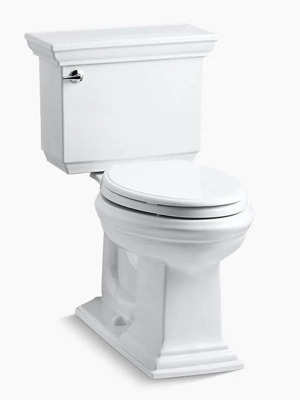 Kohler 3819-0 Memoirs Stately 1.6 gpf Elongated Two Piece Toilet in White