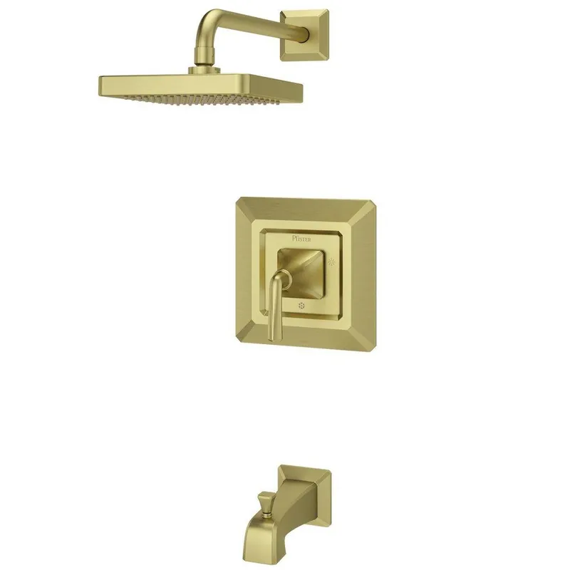 Pfister LG89-8FEBG Park Avenue One Handle Single Function Bathtub & Shower Faucet in Brushed Gold Trim Only
