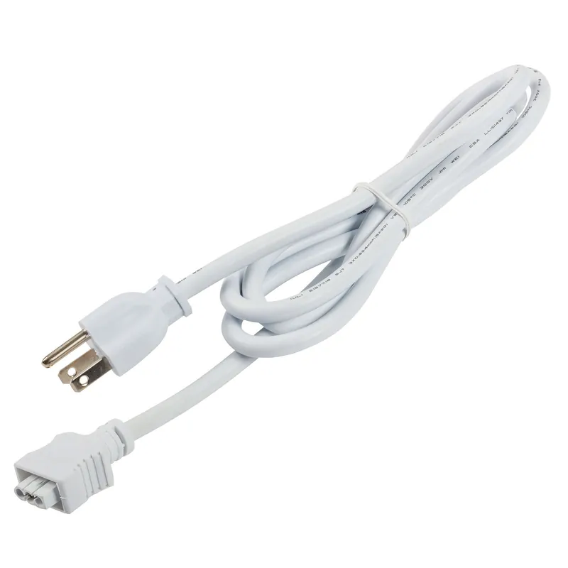 Kichler 6UCORDWH 3 Prong Plug in White