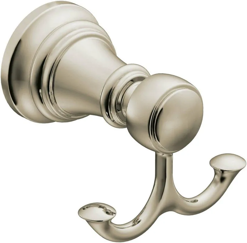 Moen YB8403BN Weymouth 2 Robe Hook in Brushed Nickel