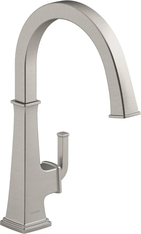 KOHLER 23833-VS Riff Single Handle Bar Faucet in Vibrant Stainless