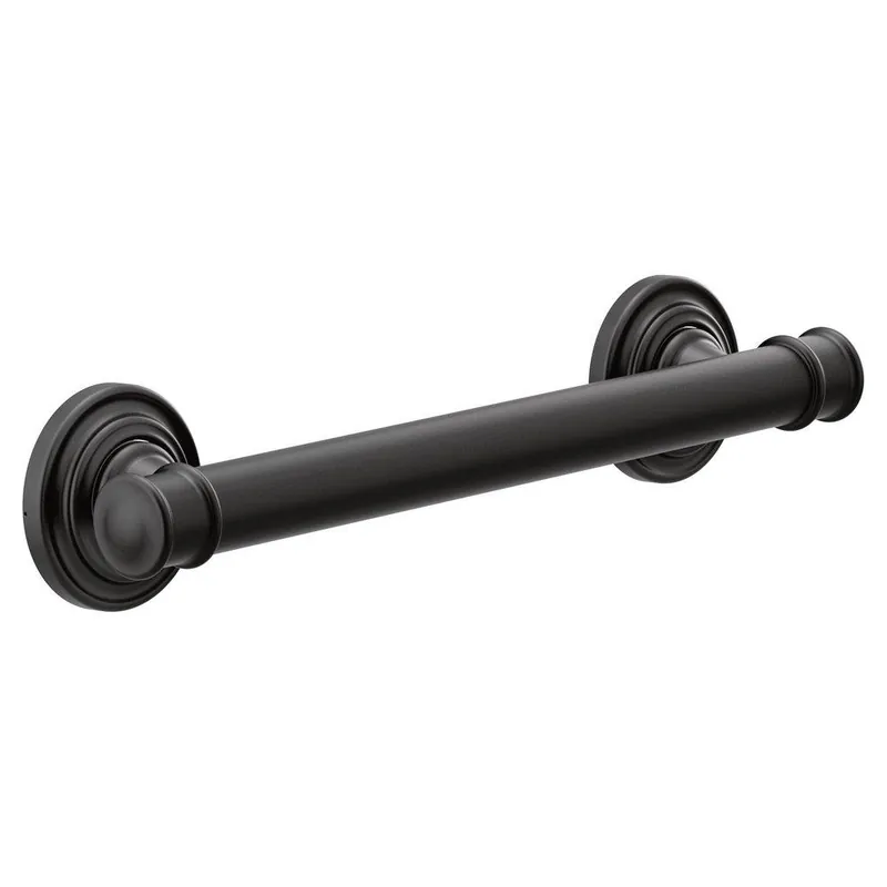 Moen YG6412BL Belfield 12 in Grab Bar in Matte Black