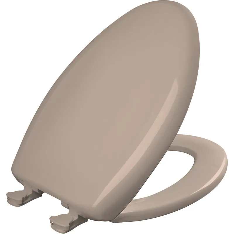 Bemis 1200SLOWT 068 Elongated Plastic Toilet Seat in Fawn Beige
