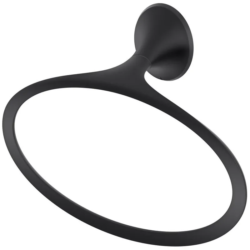 Pfister BRB-RH0B Rhen Oval Closed Towel Ring in Matte Black