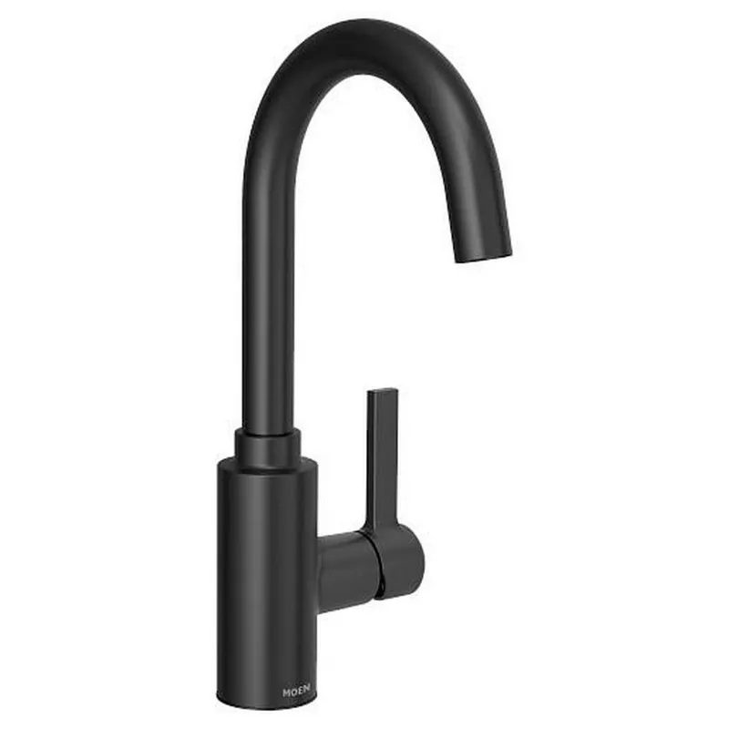 Moen 5882BL Genta LX Single Handle Bar Faucet in Matte Black