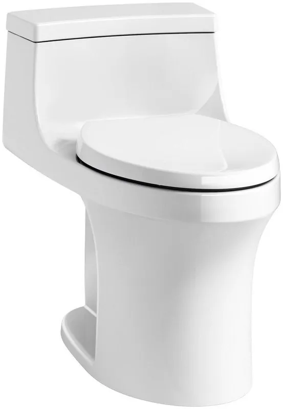 KOHLER 5172-RA-0 San Souci 1.28 gpf Elongated One Piece Toilet in White