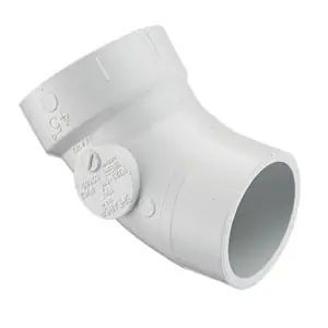 Spears P323-100 10 PVC DWV STREET 1/8 BEND HUBXSPIGOT