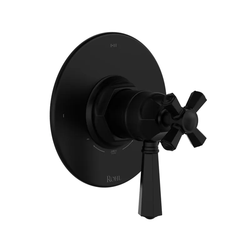 Rohl TTN23W1LMMB 1/2 Therm & Pressure Balance Trim With 3 Functions in Matte Black