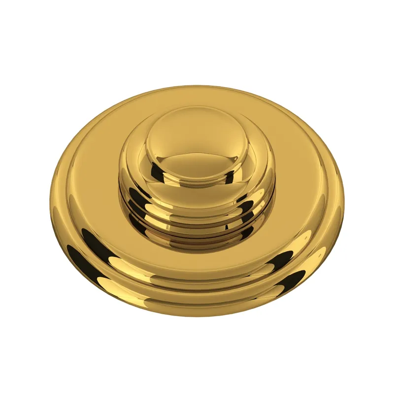Rohl AS525ULB Waste Disposal Air Switch Button in Unlacquered Brass