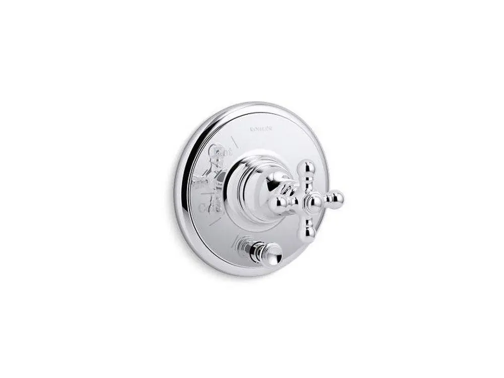KOHLER T72768-3-CP Artifacts Single Handle Pressure Balancing Valve Trim with Integrated Diverter