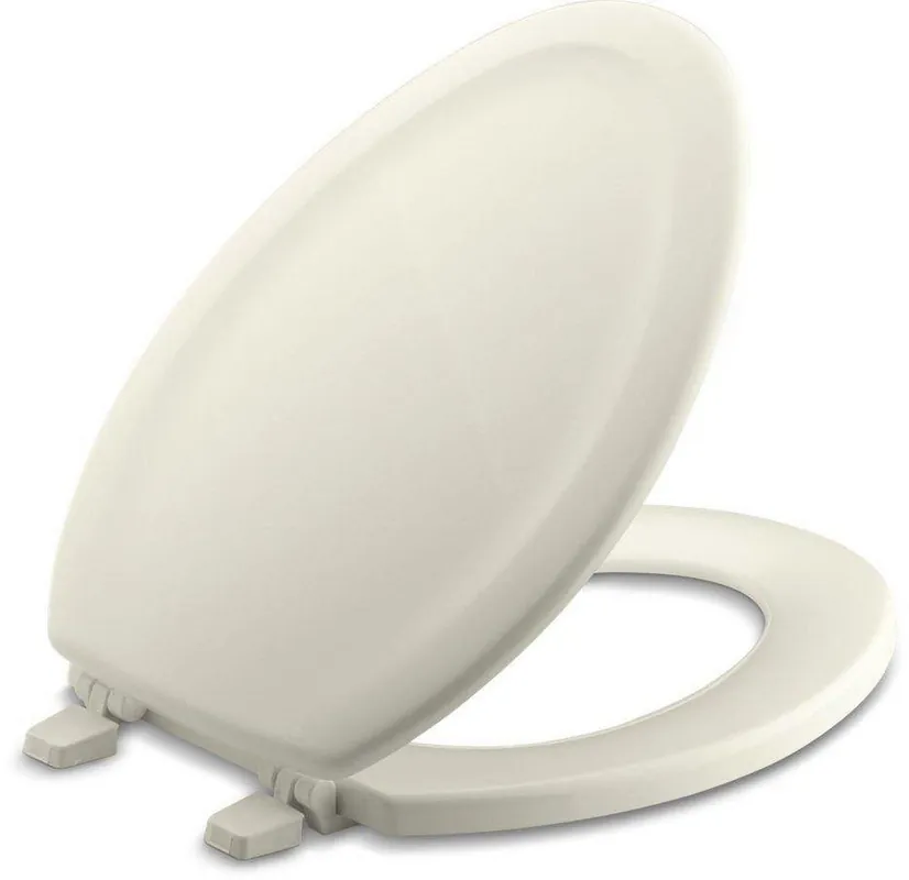 Kohler 4647-96 Stonewood Elongated Closed Front Toilet Seat with Cover in Biscuit