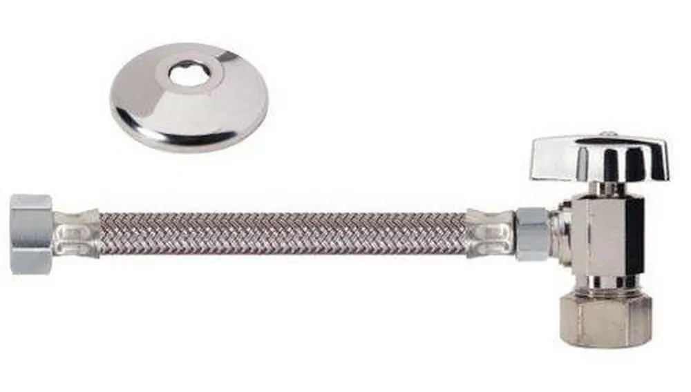 BrassCraft KTCR19B20AXC Sink 1/2 in x 3/8 in x 1/2 in x 20 in Supply Kit In Polished Chrome