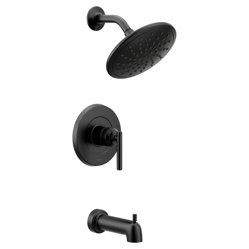 Moen UT3003EPBL Gibson M-CORE 2-Series Eco Performance 1-Handle Tub and Shower Trim Kit in Matte Black (Valve Sold Separately)