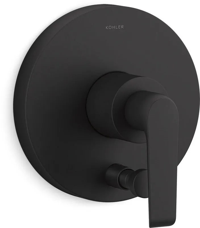 KOHLER T97019-4-BL Avid Single Handle Diverter Valve Trim in Matte Black