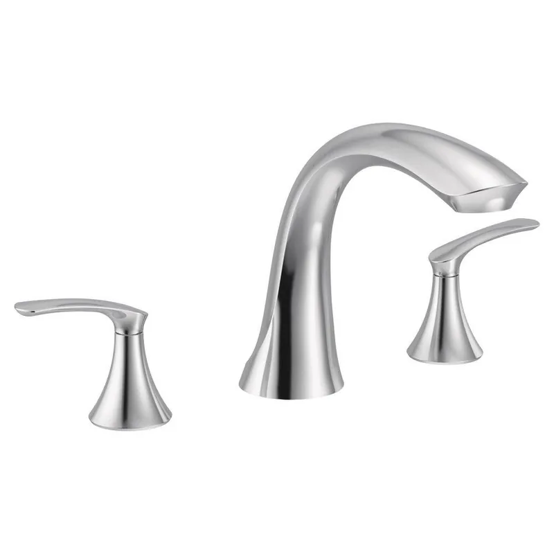 Moen T523 Seena Two Handle Roman Tub Faucet in Chrome