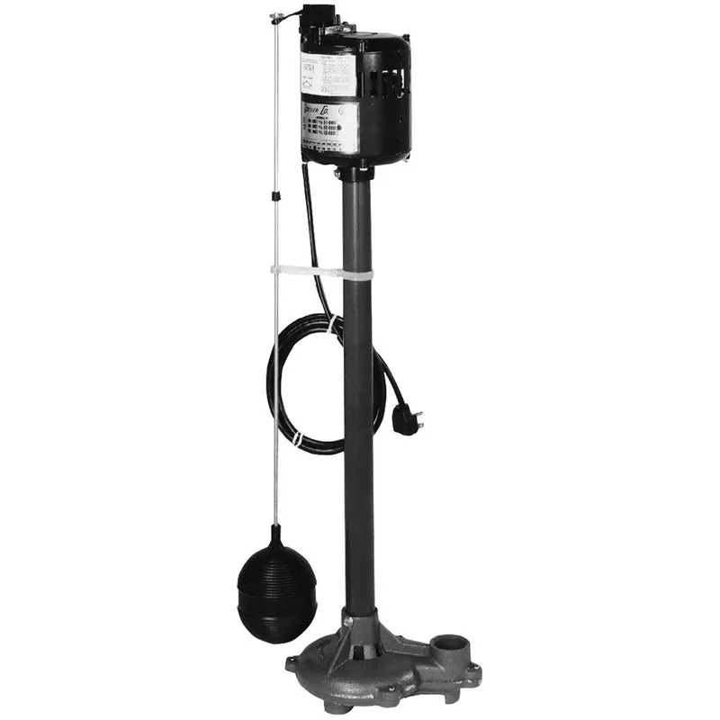 Zoeller 84-0001 Old Faithful 1/2 HP 115V Cast Iron Pedestal Sump Pump