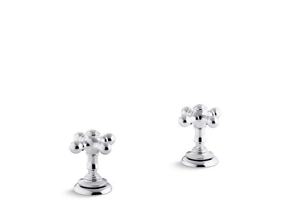 KOHLER 98068-3-CP Artifacts Bathroom Sink Cross Handle in Polished Chrome