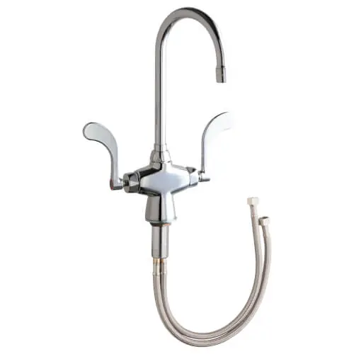 Chicago Faucets 50-E35-317XKABCP Kitchen Sink Faucet 1.5 gpm Deck Mount