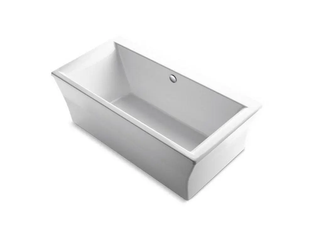 Kohler 24011-0 Stargaze 60-3/16 x 34-1/4 in. Soaker Freestanding Bathtub with Center Drain