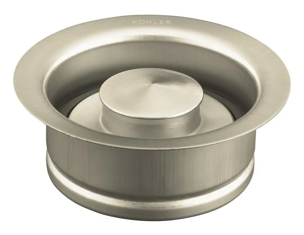 Kohler 11352-BN Metal Disposer Flange & Stopper in Vibrant Brushed Nickel