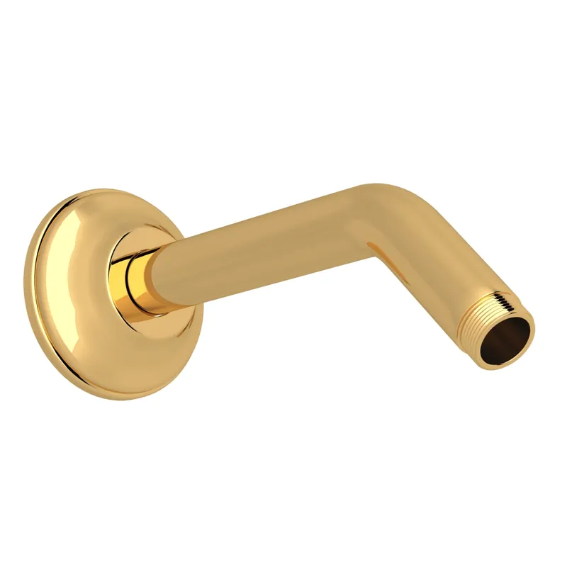 Rohl 1440/6IB 7 Reach Wall Mount Shower Arm in Italian Brass