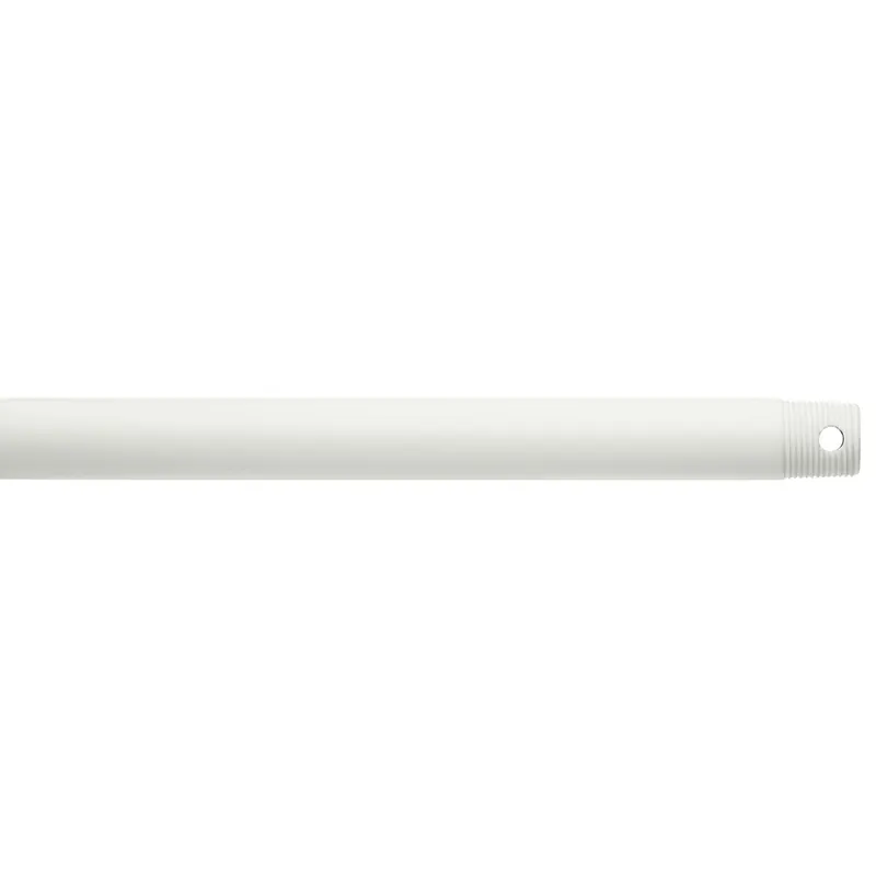 Kichler 360002MWH 24in Fan Downrod in Matte White - 1in O.D. x 24in Threaded