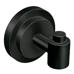 Moen DN0703BL Matte Black Single Robe Hook