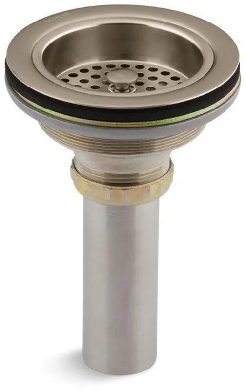 KOHLER 8801-BV Duostrainer 4-1/2 in. Solid Brass Basket Strainer