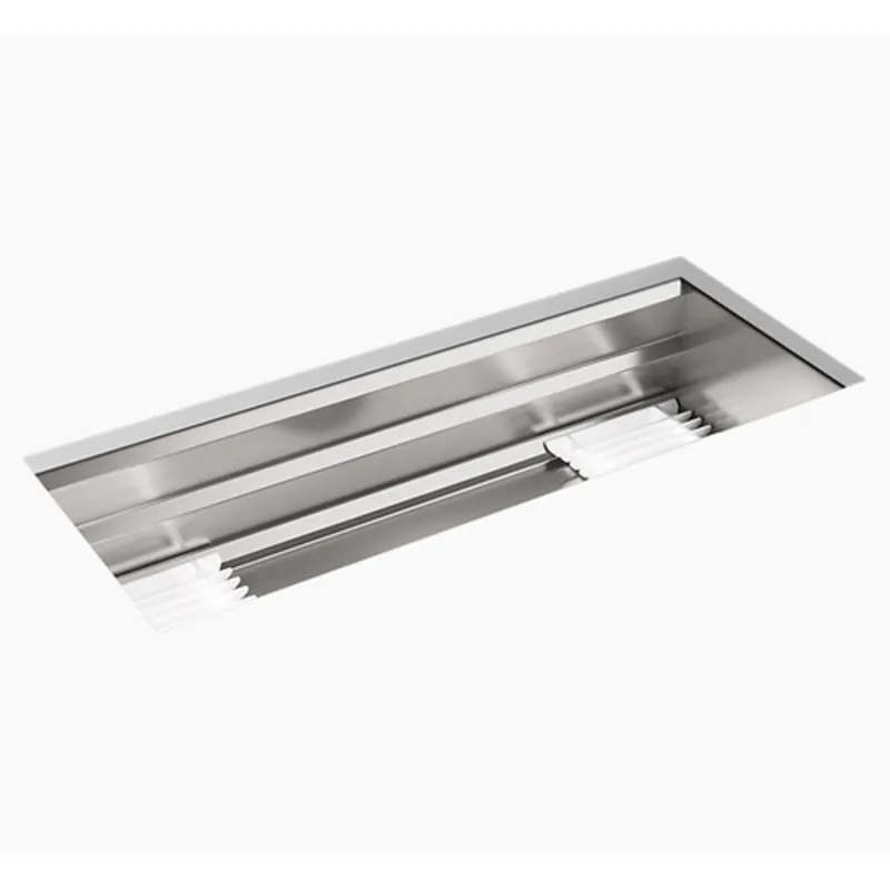 KOHLER 23652-NA Prolific 44 x 18-1/4 in. No Hole Stainless Steel Single Bowl Undermount Kitchen Sink
