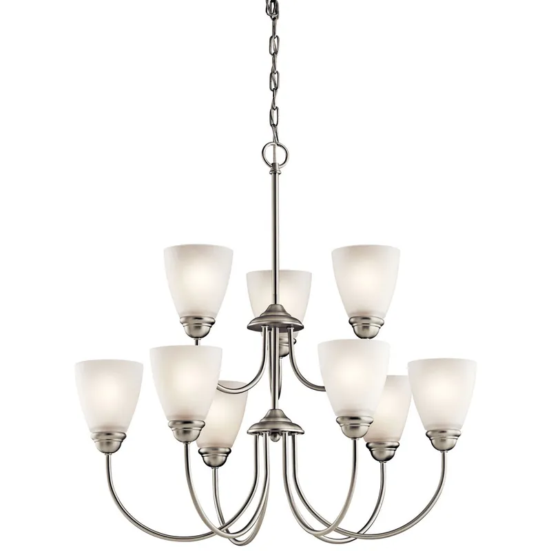Kichler 43639NI Jolie 28in 9 Light Chandelier