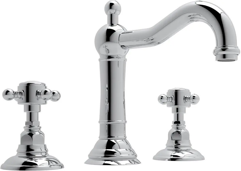 Rohl A1409XMAPC-2 Acqui Two Handle Widespread Bathroom Sink Faucet in Polished Chrome