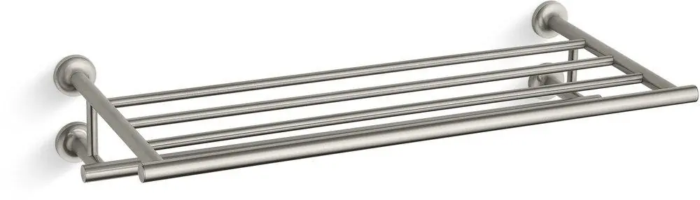 KOHLER 14381-BN Purist 24 in. Towel Holder in Vibrant Brushed Nickel