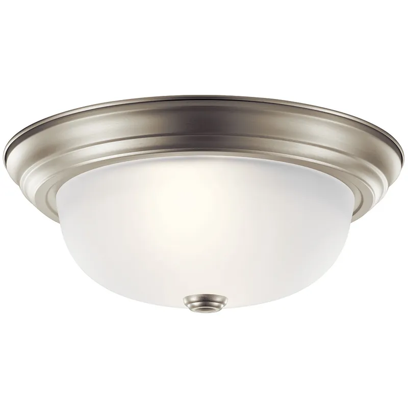 Kichler 8112NI 2 Light Flush Mount Brushed Nickel