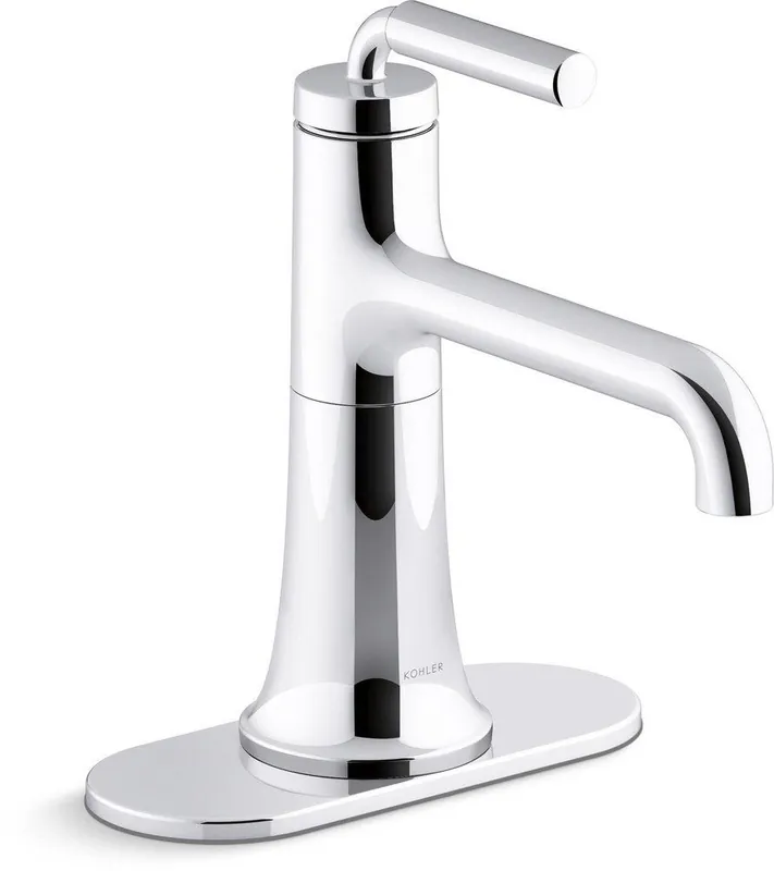KOHLER 27415-4-CP Tone Single Handle Monoblock Bathroom Sink Faucet in Polished Chrome
