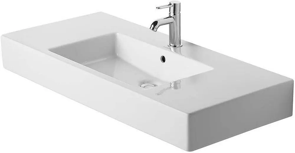 Duravit 0329100000 Vero 41-3/8 x 19-3/8 in. Rectangular Wall Mount Bathroom Sink in White