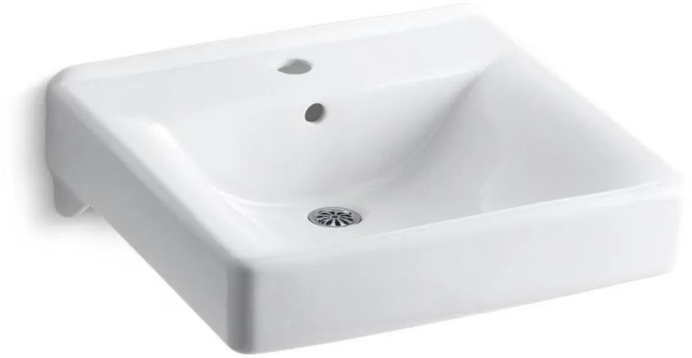 KOHLER 2084-0 Soho 20 x 18 in. Rectangular Wall Mount Bathroom Sink