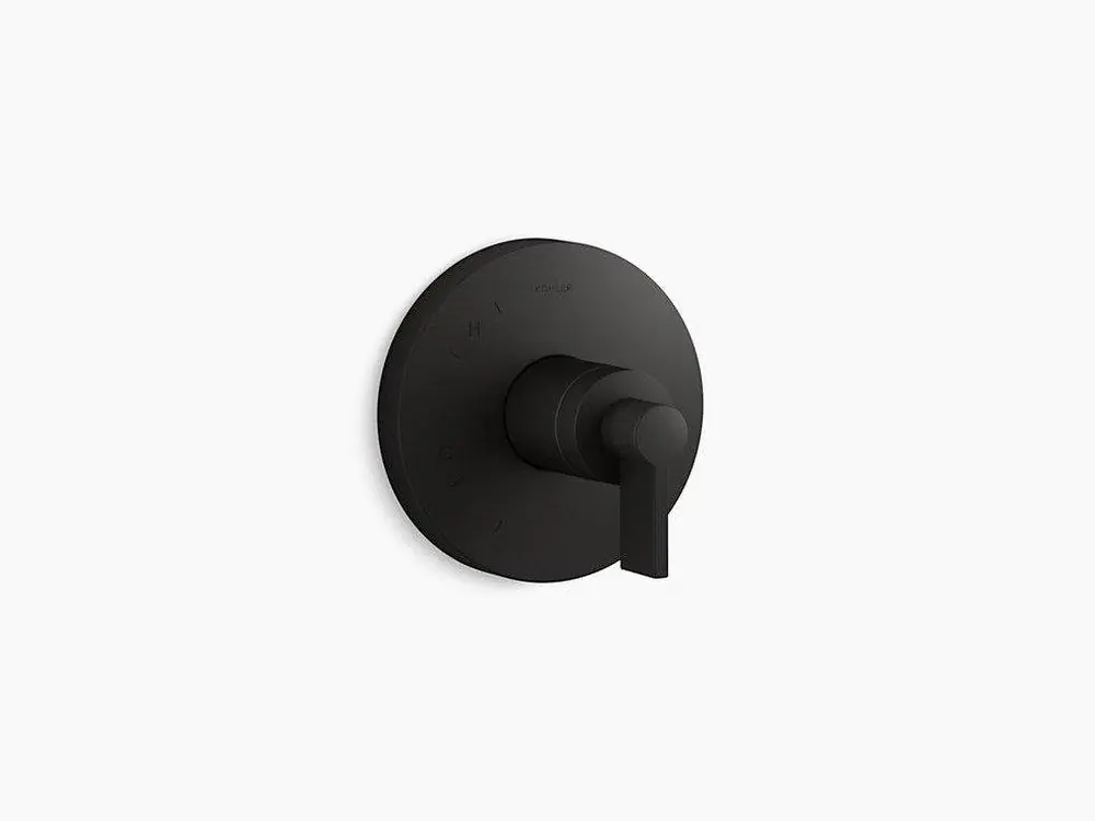 Kohler TS78015-4-BL Components Single Handle Pressure Balancing Valve Trim in Matte Black